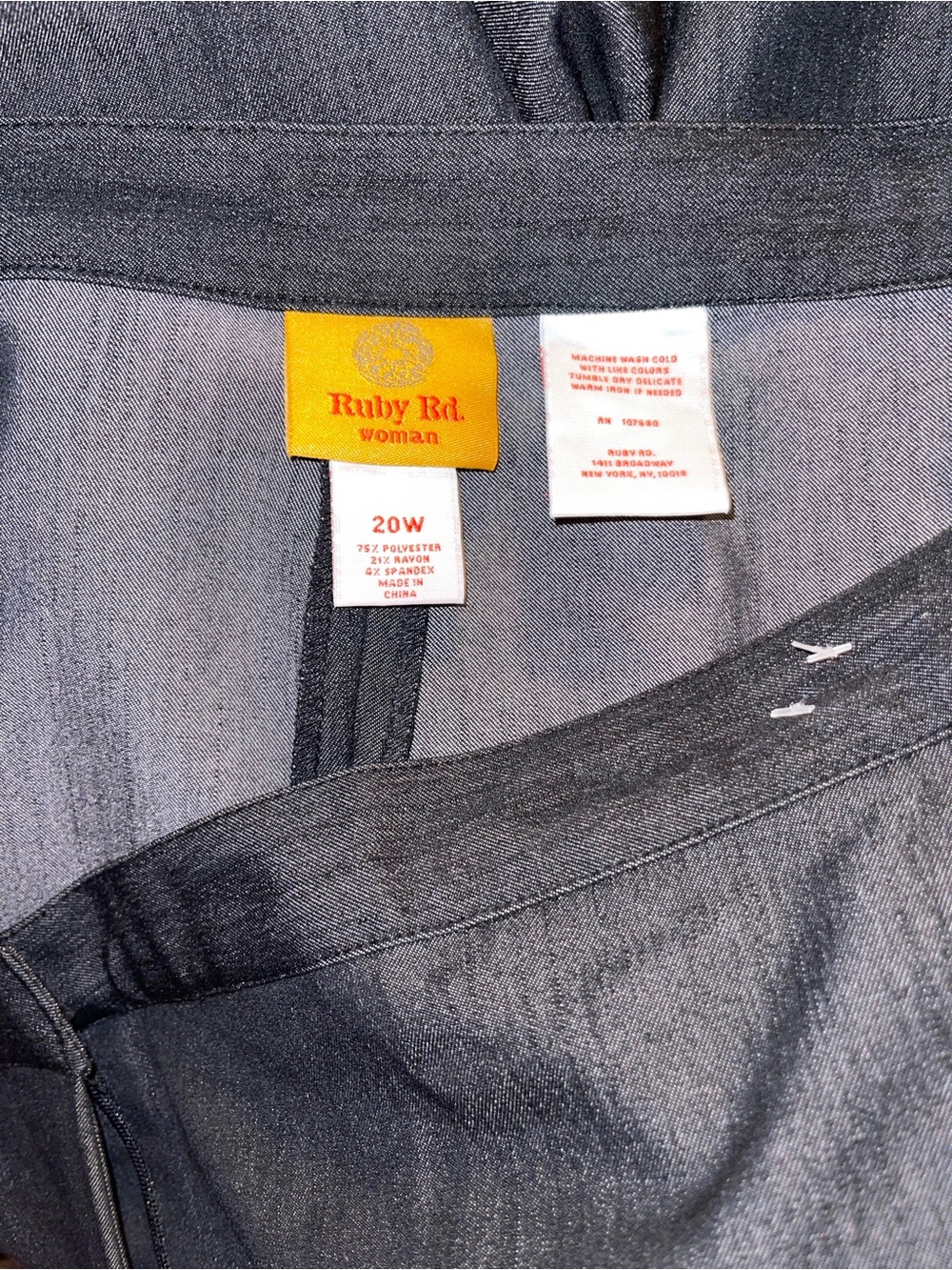 Ruby Rd. Dark Gray Straight-Leg Pants - Picture 3 of 3